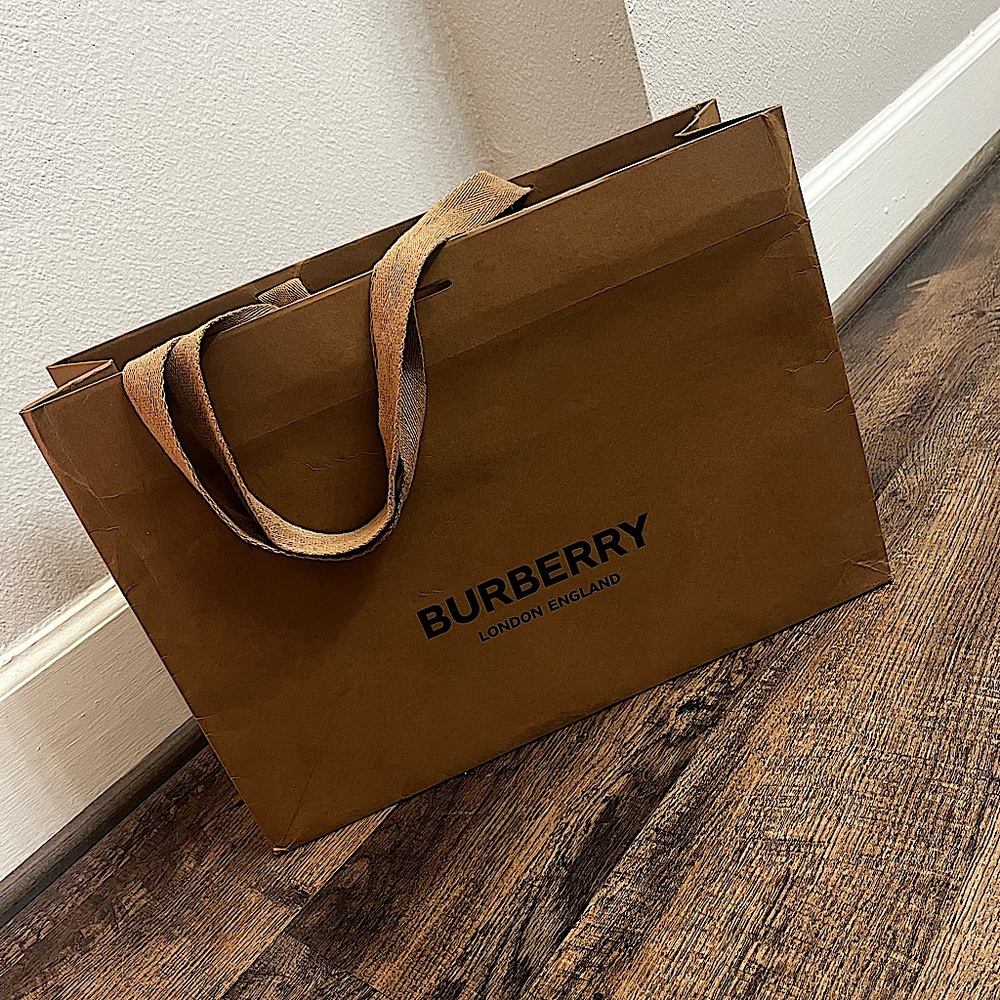 LARGE Authentic Burberry London England Shopping Bag